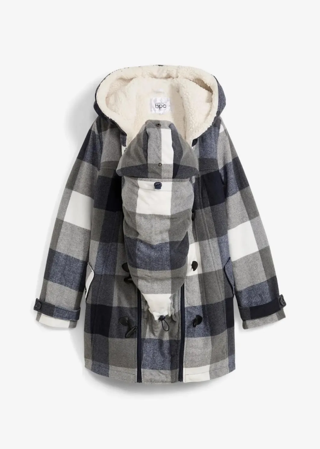Outlet Woll-Umstandsjacke mit Teddyfutter / Tragejacke Damen Bekleidung·Blazer|Umstandsmode