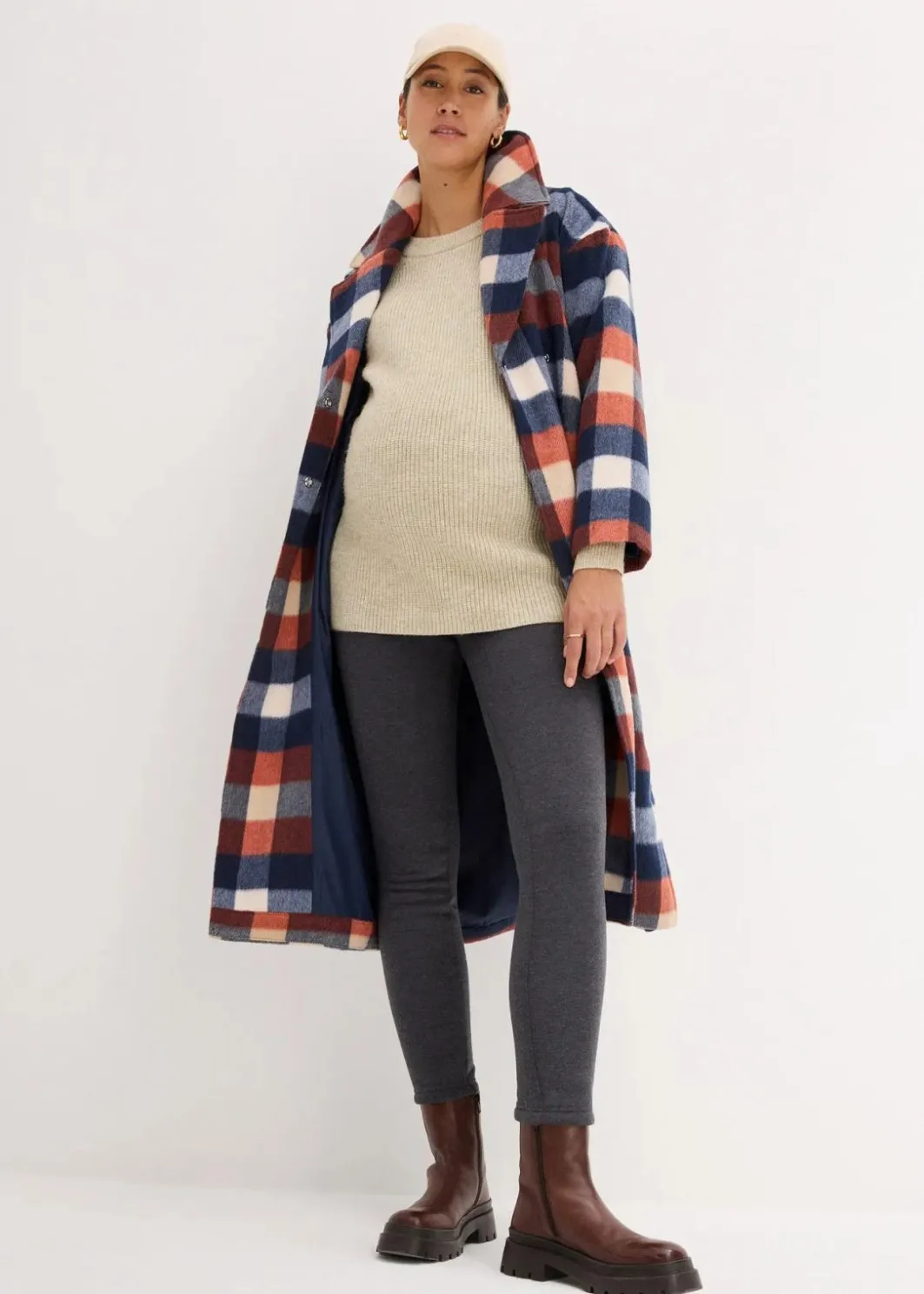 Damen bonprix Bekleidung·Blazer|Umstandsmode|Wärmende Umstands-Leggings mit Teddyfutter