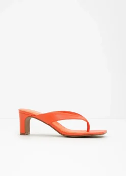 Damen bonprix Sommerschuhe|Zehenstegpantoletten mit Blockabsatz