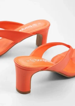 Damen bonprix Sommerschuhe|Zehenstegpantoletten mit Blockabsatz