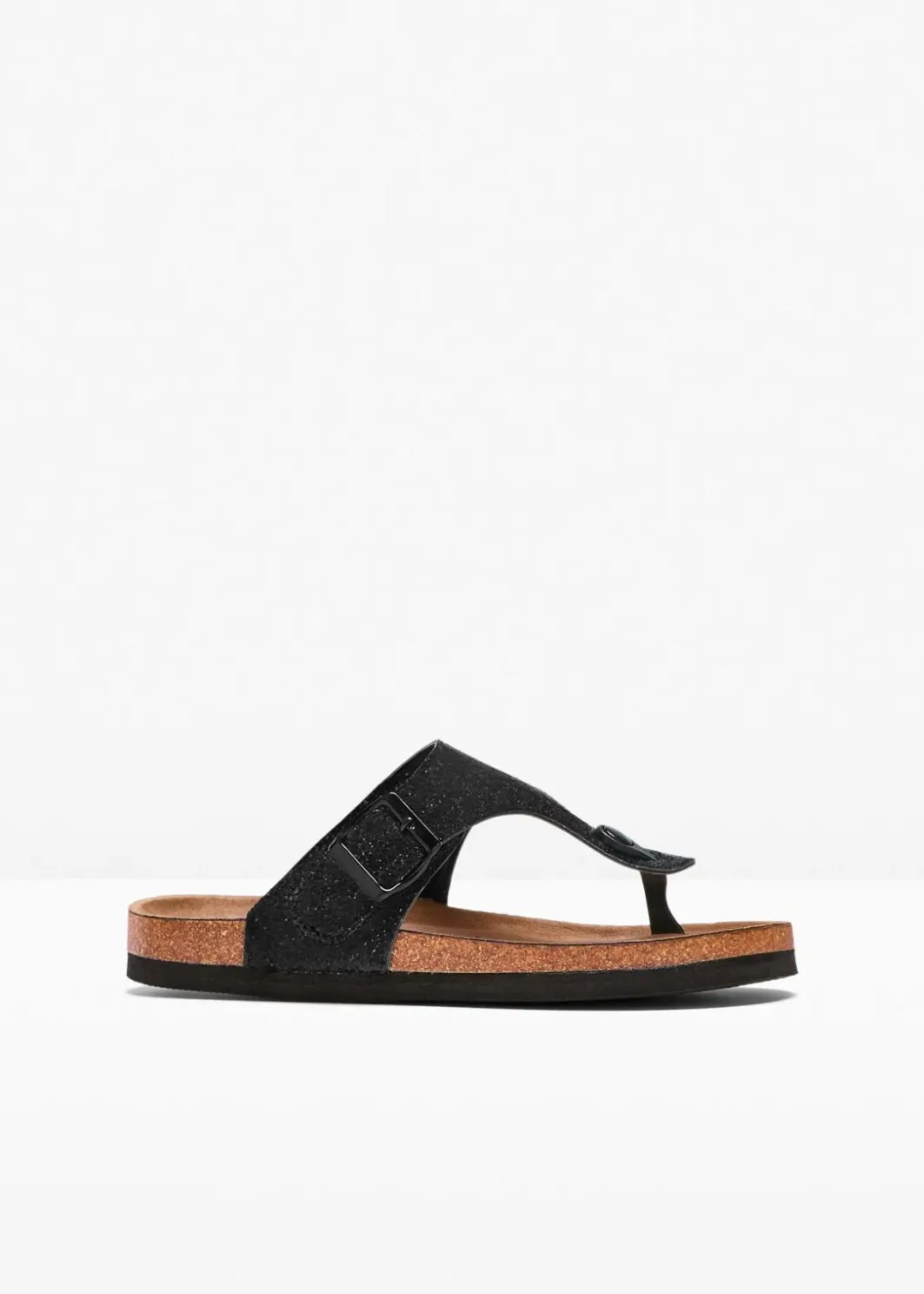 Discount Zehenstegpantoletten mit Glitzer Damen Strandmode|Sommerschuhe