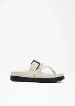 Hot Zehenstegpantoletten mit Profilsohle Damen Sommerschuhe