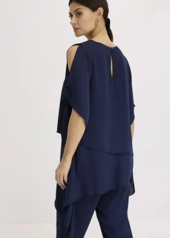 Sale Zipfelbluse im Lagen-Look Damen Festliche Mode|Blusen & Tuniken