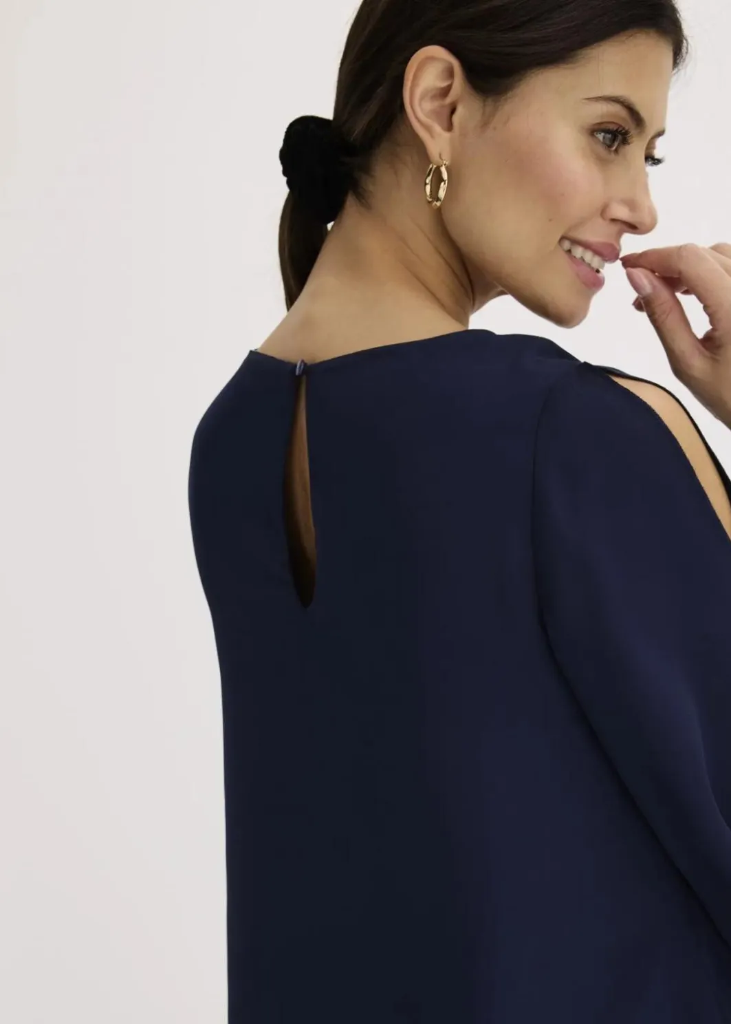Sale Zipfelbluse im Lagen-Look Damen Festliche Mode|Blusen & Tuniken