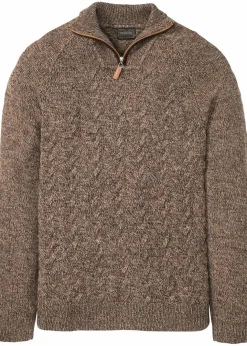 Discount Zopfstrick Troyer-Pullover mit Wollanteil Herren Große Größen|Pullover & Strickjacken