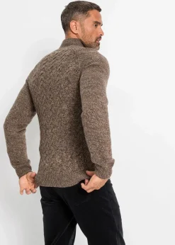 Discount Zopfstrick Troyer-Pullover mit Wollanteil Herren Große Größen|Pullover & Strickjacken