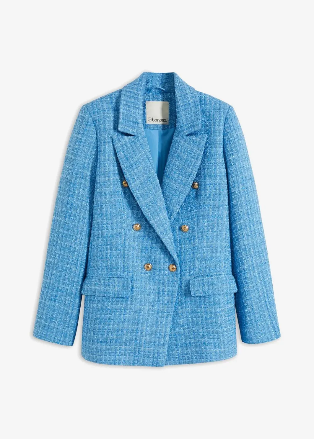 Hot zweireihiger Bouclé-Blazer Damen Bekleidung·Basics|Blazer