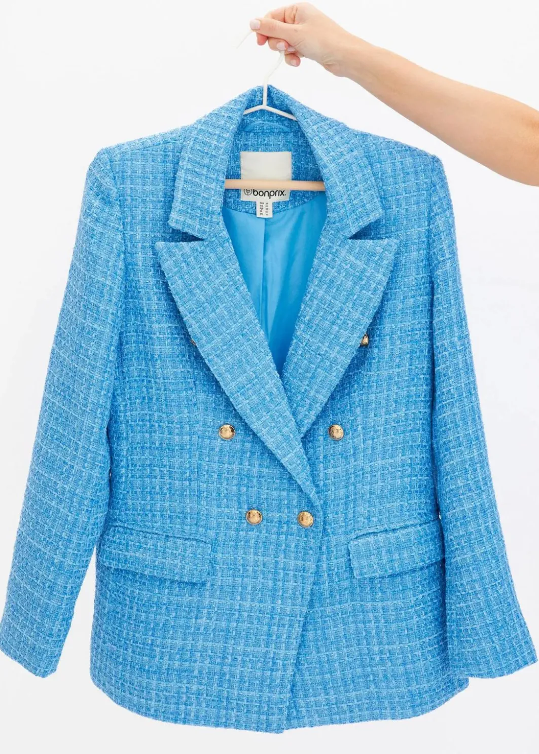 Hot zweireihiger Bouclé-Blazer Damen Bekleidung·Basics|Blazer